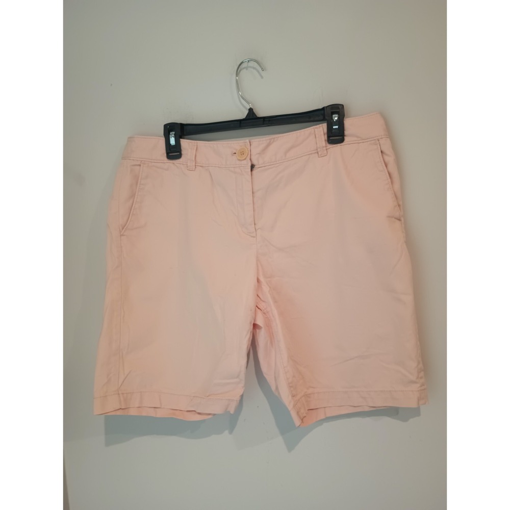 Ann Taylor LOFT Pale Pink Women's Chino Shorts Size 12 100% Cotton 4 Inch